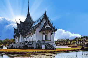 BANGKOK : Visite guidée avec le parc des musées et le temple rural