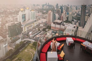 Bangkok: Restaurante Red Sky 55ª planta