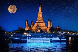 Bangkok: Royal Princess Chao Phraya med middagscruise