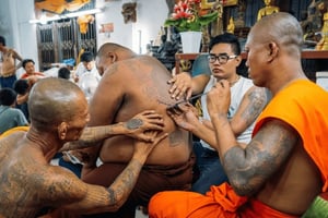 Bangkok Heilige Sak Yant Tatoeage Tour