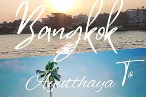 バンコクアユタヤ（Ayutthaya）発着、川をゆっくり進むボートツアー