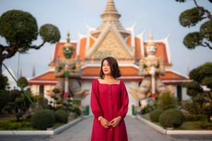 Bangkok: privat fotografering ved Wat Arun + videomulighet