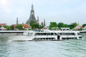 Från Bangkok: Ayutthaya-dagstur med buss med flodkryssning