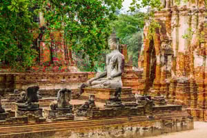 Från Bangkok: Ayutthaya tempel och båttur med lunch