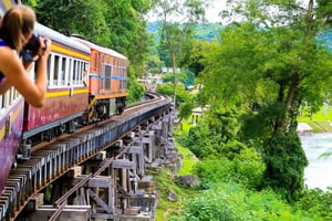 De Bangkok: Excursão particular ao Caminho de Ferro da Morte e à Ponte do Rio Kwai
