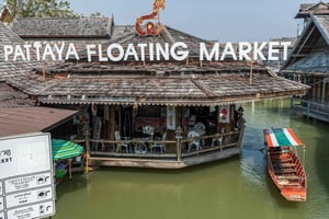 Pattaya: tour al mercado flotante con traslado desde el hotel y guía