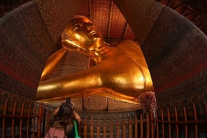 Gedeelde tour: Wat Pho, Wat Traimit en Wat Benchamabophit