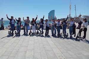 Barcelona: e-scooter and Bike tour