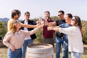 バルセロナモンセラット、ワイナリーツアー＆ワインテイスティング付きランチ