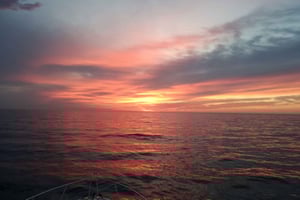 Zonsopgang zeilen in Barcelona. Het beste begin van je dag