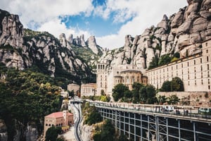 Barcelona: Montserrat-tur med tandhjul og den sorte madonna