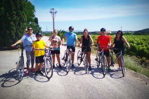 From Sitges: Cycling Tour with Winery visit and Tasting