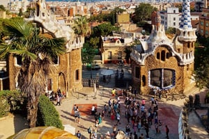 Barcelone moderniste : Tour de l'Air avec guide en italien