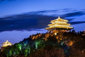 Beijing: Entrébillet til Jingshan Park - udsigt til Den Forbudte By