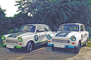 Berlin: E-Trabi byrundvisning