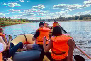 Dresde: excursión en barco con la lancha neumática Loschwitz - Radebeul