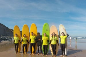 Biarritz: 1,5 timmars grupplektion i surfing