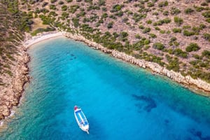 Bodrum Orak Island Boat Cruise with Lunch and Swimming