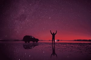 5H Salt Flat Stargazing ja ryhmän auringonlasku/auringonnousu retki