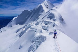 Bolivia, bjergbestigning af Huayna Potosí 6.088 m
