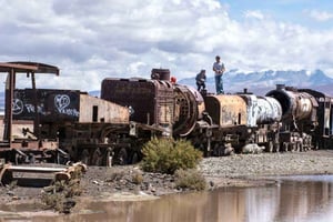 Au départ de La Paz : circuit de 3 jours dans le désert de sel d'Uyuni et au volcan