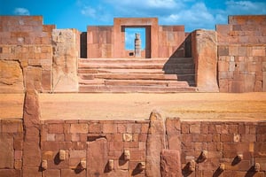 Från La Paz: Tiwanaku ruiner delad tur