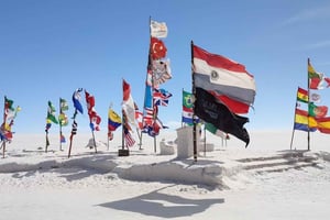 Piana di sale di Uyuni da Uyuni