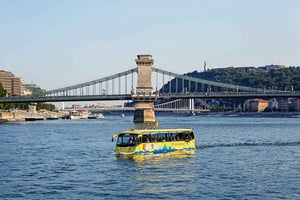Budapeste: Excursão de autocarro flutuante por terra e água