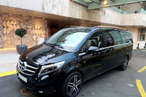 Budapeste: MB V Class 1-Way Private Luxury Transfer do aeroporto