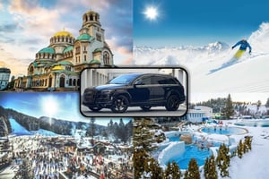 Tagestour: Skifahren in Borovets und Entspannen in den Thermalbädern und der Sauna