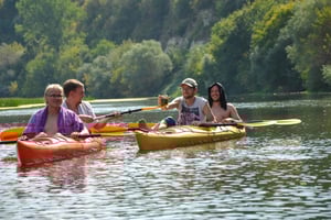 Kajaktour auf dem Yantra Fluss
