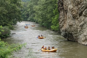 Super Rafting-Abenteuer auf dem Fluss Struma