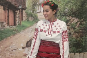 Foto con costumi tradizionali a Sofia