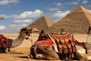 Cairo: Excursão às pirâmides de Gizé e à Esfinge com passeio de camelo e entrada