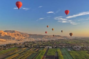 Vanuit Caïro: Luxor & Luchtballon Privévlucht per Vliegtuig