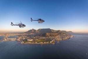 Cape Town: helikoptertur over to hav med billett til båttur