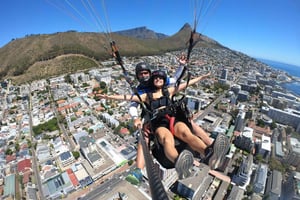 Città del Capo: Parapendio in tandem con vista sulla Table Mountain