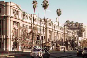 En arkitekttur i Santiago sentrum