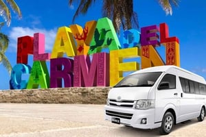 Cancúnin lentokenttäkuljetus Playa del Carmeniin menopaluuna