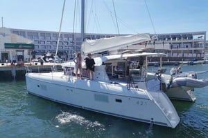 Cancun: Privat luksuskatamaran til Isla Mujeres