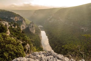 Canoe/Kayak descent of the Ardèche Nature Reserve: 5 hours - approx. 24 km
