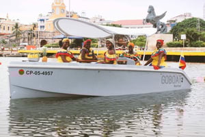 Cartagena: Tour in barca con guida autonoma e mappa