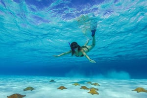 Ganztagestour Cozumel im Katamaran mit Schnorcheln und Mittagessen