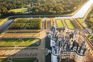Flyvning over Chambord i luftballon