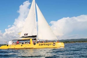 Negril Beach Catamaran Cruise; solnedgang, snorkling og fest