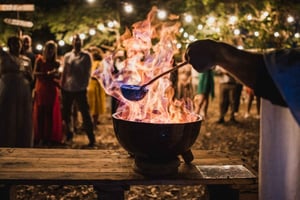 Santiago de Compostela: Queimada Experience Show ja maistelu