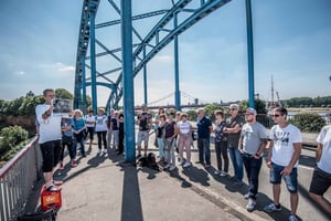 Schimmi-Tour mit Currywurst in Duisburg-Ruhrort