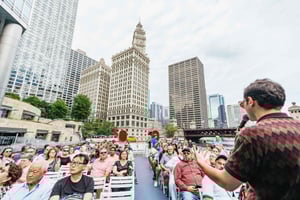 シカゴ：1.5時間の湖と川の建築クルーズ