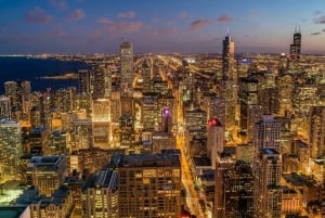 Chicago Night Driving Tour with Skydeck and River Cruise