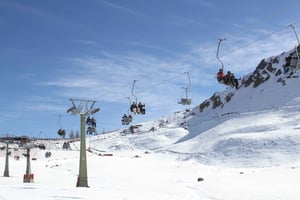 From Santiago: Farellones Park Resort Entry & Ski Classes